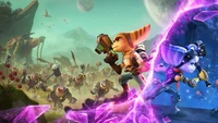 Fondo impresionante de Ratchet & Clank: Rift Apart para fanáticos