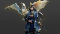 Épico Fondo de Pantalla de Personaje Samurai de Nioh 2