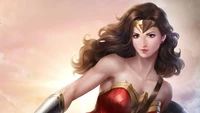 Explore Our Stunning Wonder Woman Fan Art Wallpaper