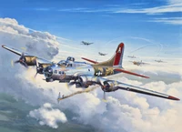 Explore the Boeing B-17 Flying Fortress Wallpaper