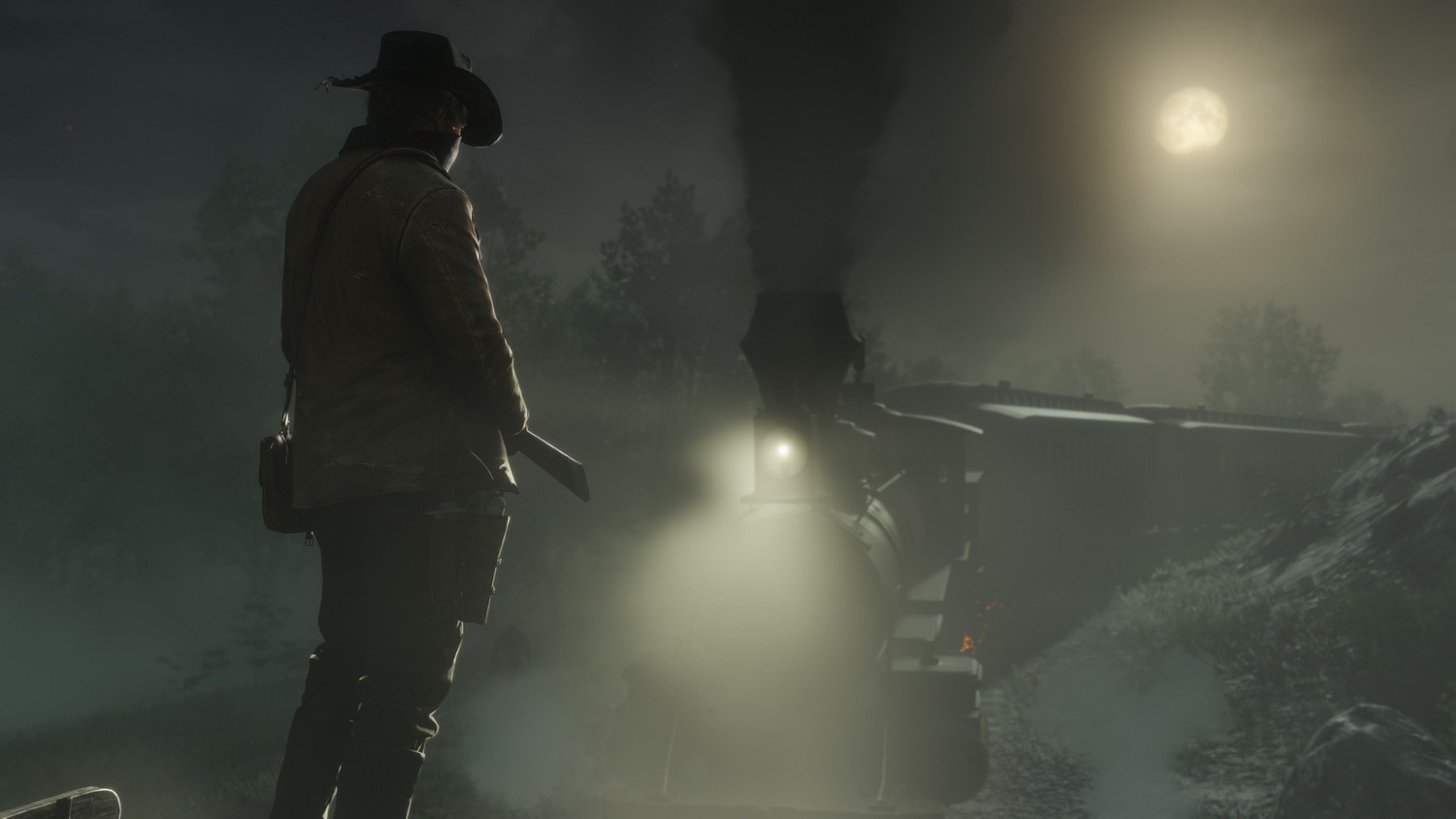 Explorez la Nuit : Fond d'Écran Red Dead Redemption 2