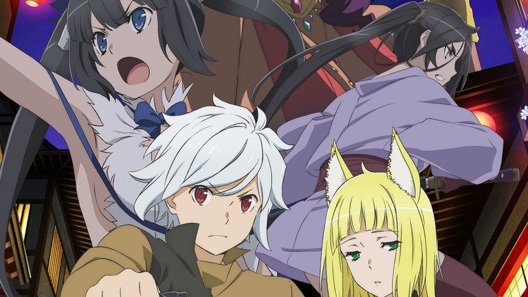 Explore Our DanMachi Wallpaper Featuring Bell Cranel and Friends