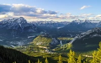 Explora las Vistas Impresionantes de Banff Town, Alberta