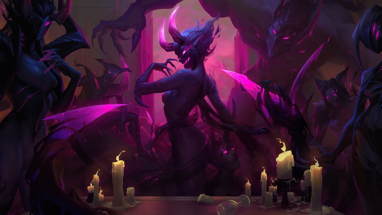 Download Stunning Evelynn Wallpaper from Legends of Runeterra