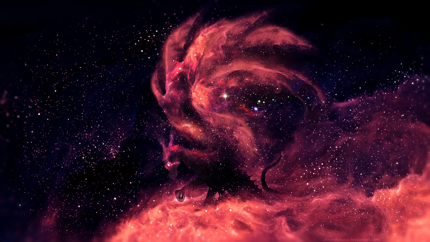 Explore the Enchanting Dragon Nebula Wallpaper