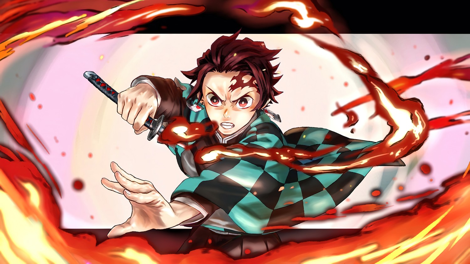 Incroyable fond d'écran de Tanjiro Kamado de Demon Slayer