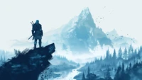 Explore the Epic Witcher Wallpaper Featuring Geralt of Rivia