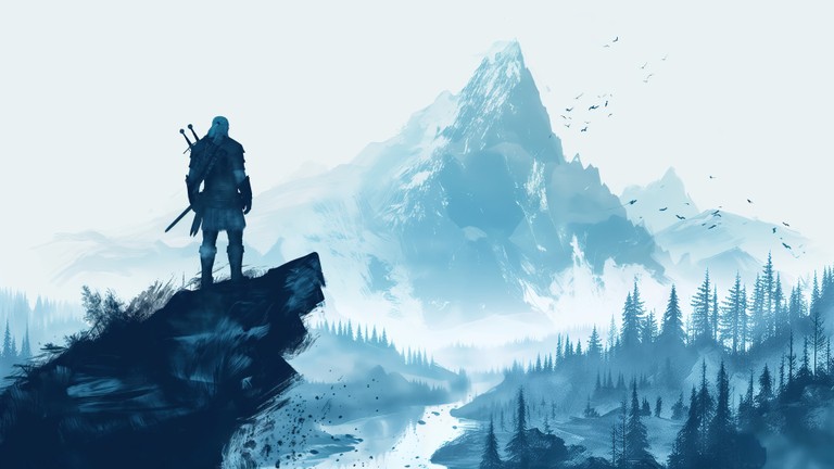 Explore the Epic Witcher Wallpaper Featuring Geralt of Rivia