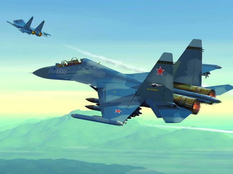 Sukhoi Su-30 Fighter Aircraft Wallpaper