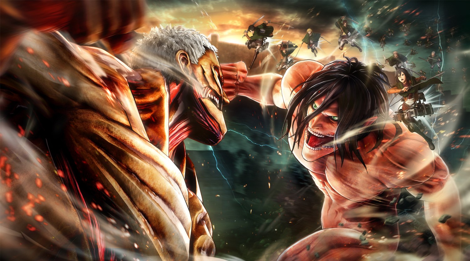 Experience the Thrill with Attack on Titan 2 Wallpaper