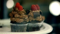 Indulge in Our Chocolate Cupcake Wallpaper