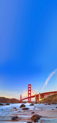 Experimenta la Belleza del Fondo de Pantalla del Puente Golden Gate