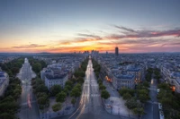 Impresionante Vista de París al Amanecer