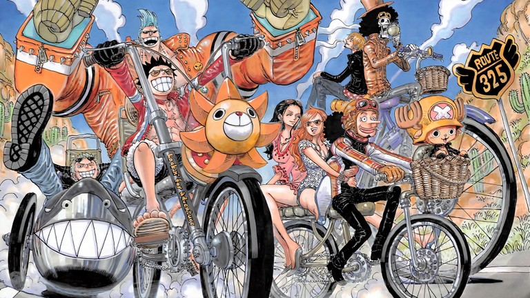 Download Stunning One Piece Wallpaper Featuring Straw Hat Pirates