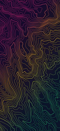 Stunning Colorful Line Pattern Wallpaper