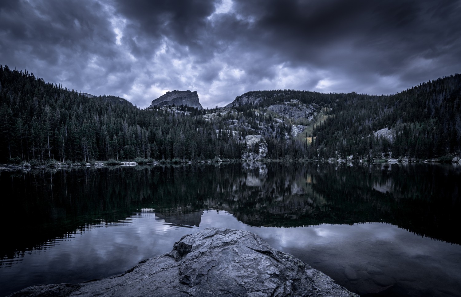 Stunning Reflection of Bear Lake in Rocky Mountain National Park