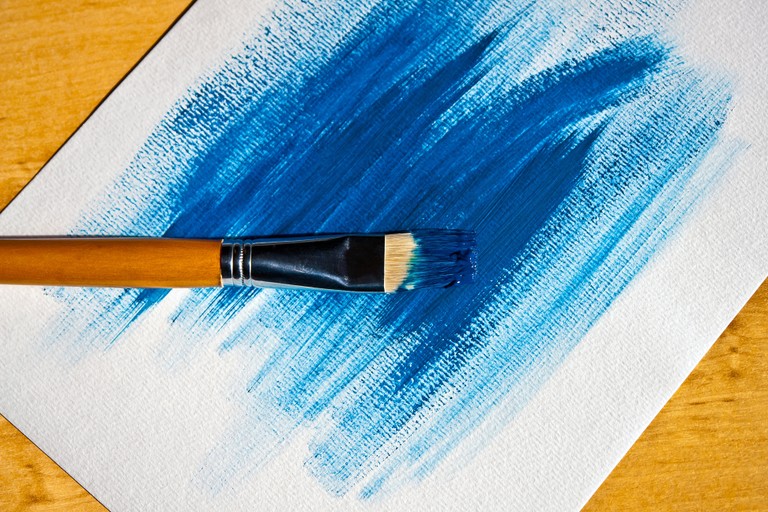 Vibrant Blue Watercolor Wallpaper