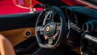 Fascinating Ferrari Steering Wheel Wallpaper