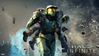 Explora impresionante fondo de pantalla 4K de Halo Infinite con Master Chief