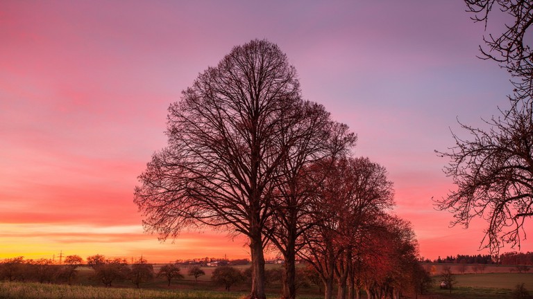 Breathtaking Afterglow in Nature