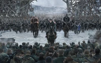 Epic War Between Soldiers and Apes – Download This Stunning Wallpaper