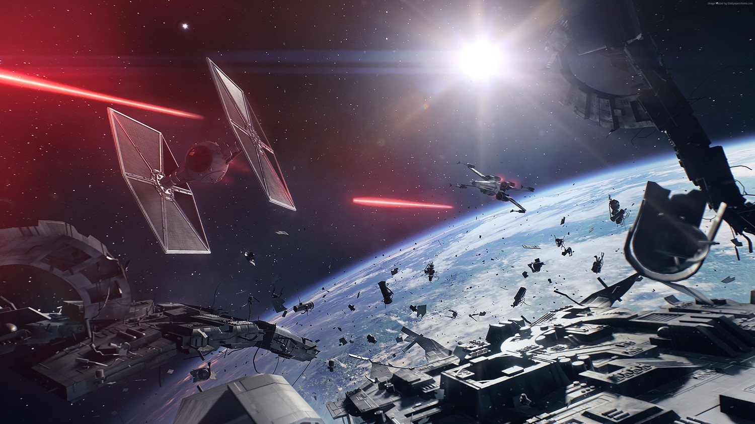 Star Wars Battlefront II Wallpaper: Epic Space Battle