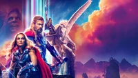 Thor: Amor y Trueno - Impresionante Fondo de Pantalla 4K