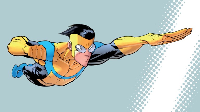 Mark Grayson Soars: Invincible Series Wallpaper