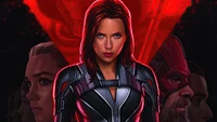 Black Widow 2020 Wallpaper Featuring Natasha Romanoff