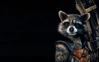 Fond d'Écran de Rocket Raccoon pour les Fans de Marvel