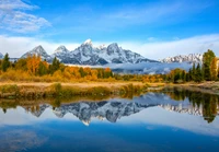 Téléchargez le Majestueux Fond d'Écran du Parc National Grand Teton