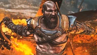 Impresionante fondo de pantalla de Kratos para fanáticos de God of War