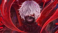 Wallpaper 4K de Ken Kaneki de Tokyo Ghoul