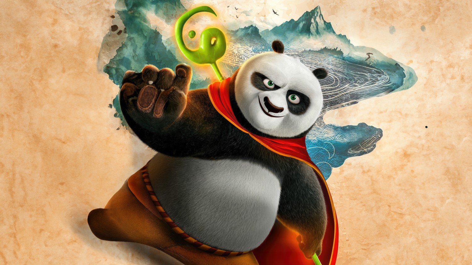 Stunning 4K Wallpaper of Po - Kung Fu Panda 4