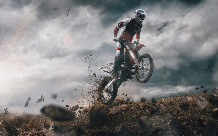 Explore the Thrill of Motocross with Our Stunning Wallpaper