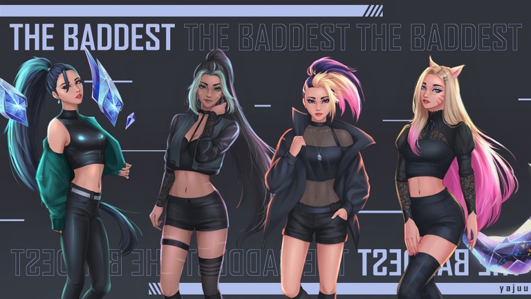 The Baddest KDA Wallpaper: League of Legends