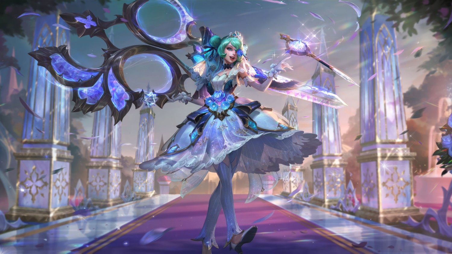 Download Gwen Crystal Rose Prestige Edition Skin Wallpaper