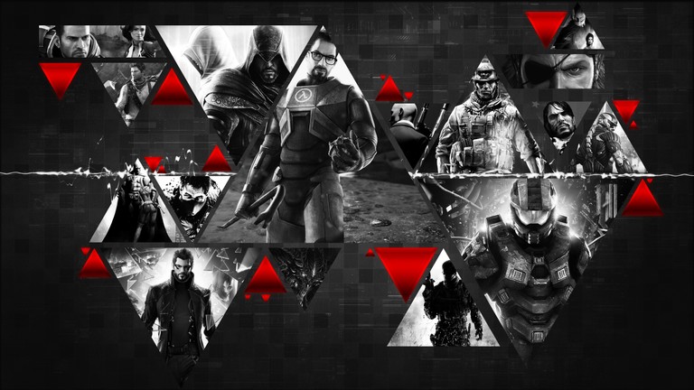 Download the Ultimate Black and White Gaming Wallpaper