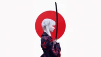 Découvrez Notre Captivant Fond d'Écran d'Art Samurai