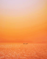 Stunning Sunrise Over Golden Sea