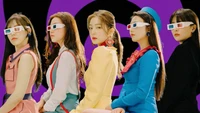 Explora el Vibrante Fondo de Pantalla de Red Velvet Zimzalabim