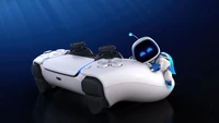 Astro Bot on PS5 Controller Wallpaper