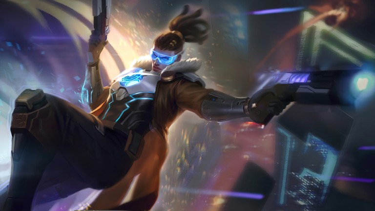 Stunning Pulsefire Lucian Wallpaper for League of Legends Fans