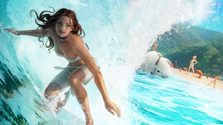 Download Stunning Katara Surfing Wallpaper