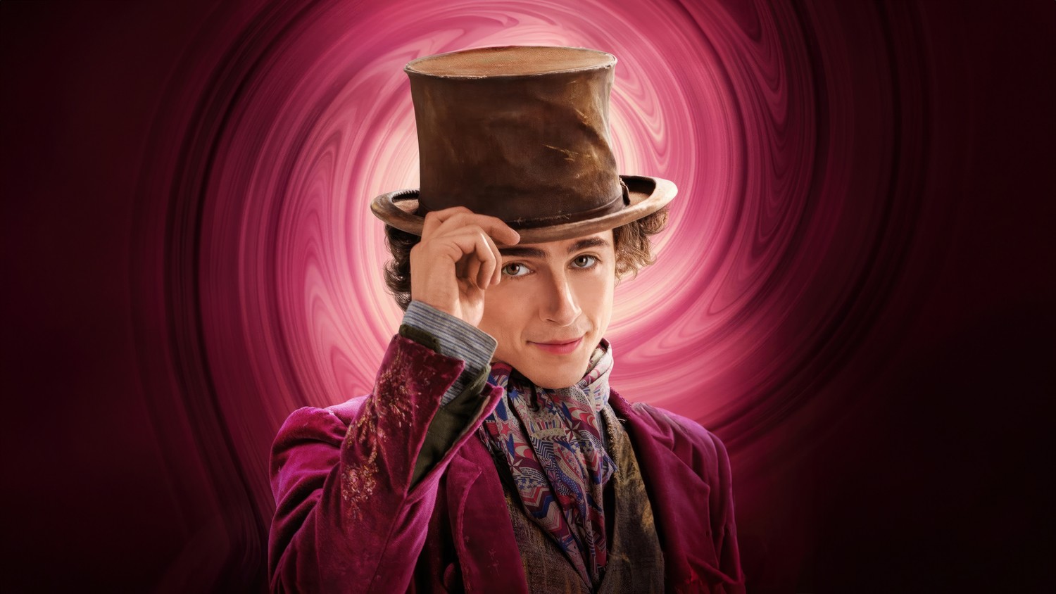 Download High-Quality 5K Wallpaper of Timothée Chalamet as Willy Wonka