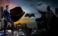 Fondo de Pantalla Épico de Superman vs Batman para Fans