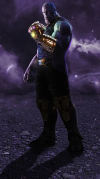 Descarga un Impresionante Fondo de Pantalla de Thanos del Universo Cinematográfico de Marvel