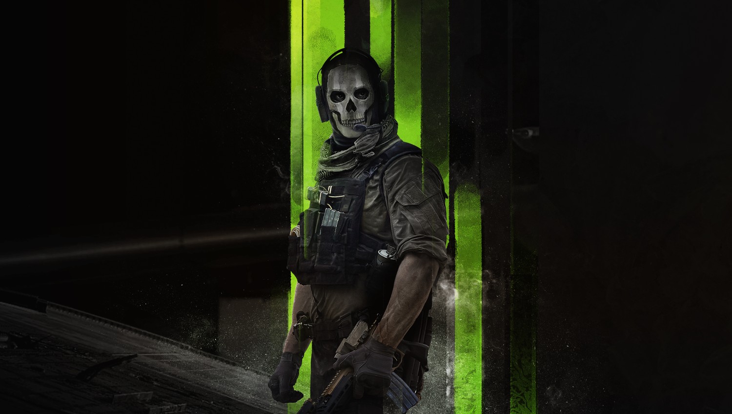 Experience the Thrill of Call of Duty Modern Warfare 2 with This Ghost 4K Wallpaper