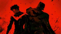 Fond d'écran Batman et Nightwing : Un incontournable pour les fans de super-héros