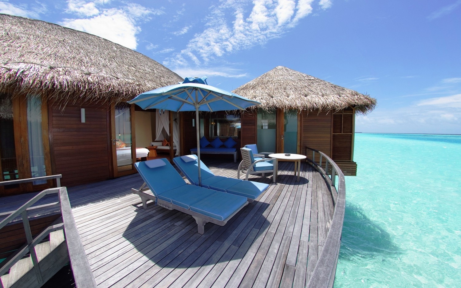 Breathtaking Overwater Bungalow Wallpaper